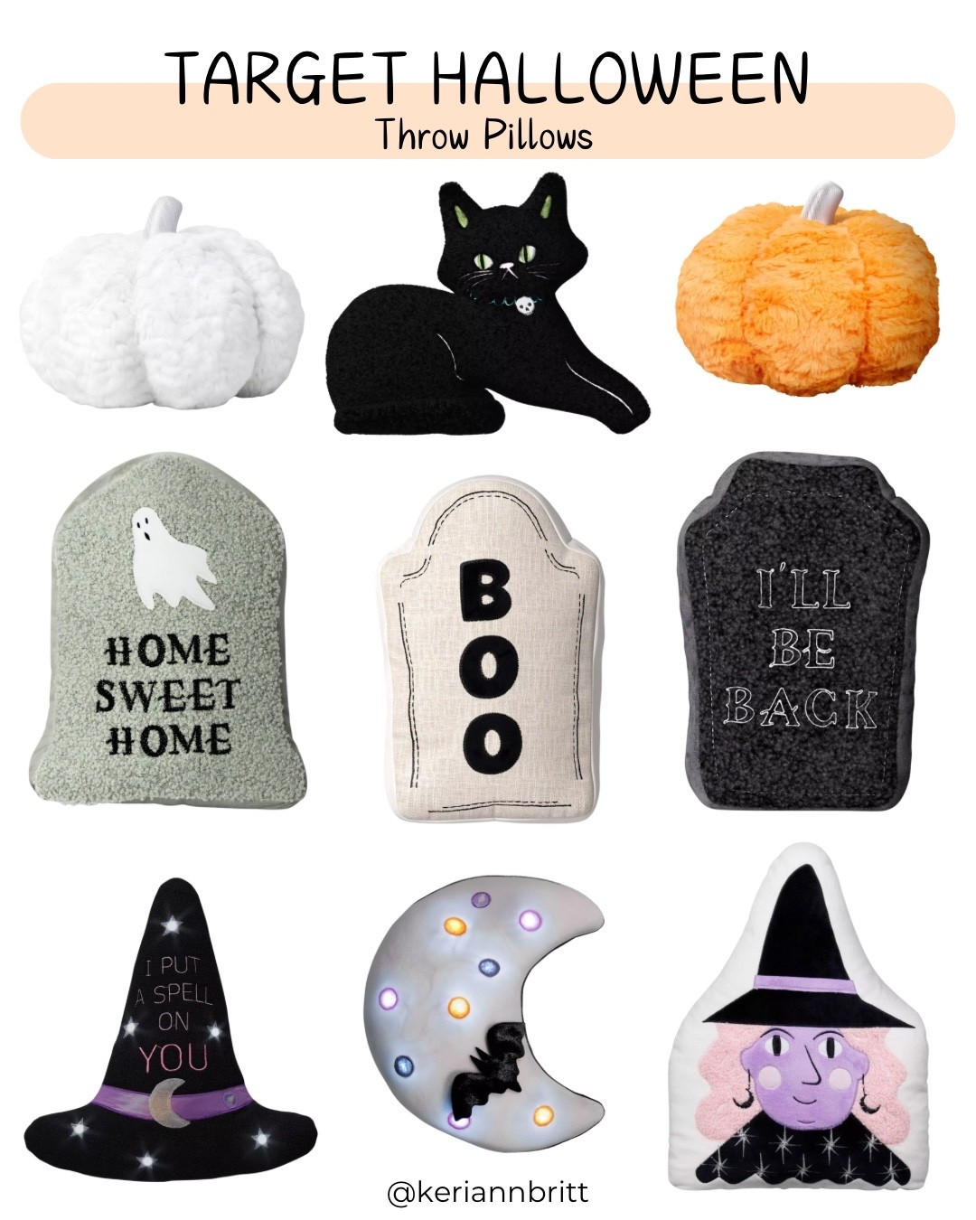 Target Halloween Throw Pillows

Target finds / Target Halloween 2025  / Halloween decor / Halloween decorations / classic Halloween 

#LTKHome #LTKSeasonal