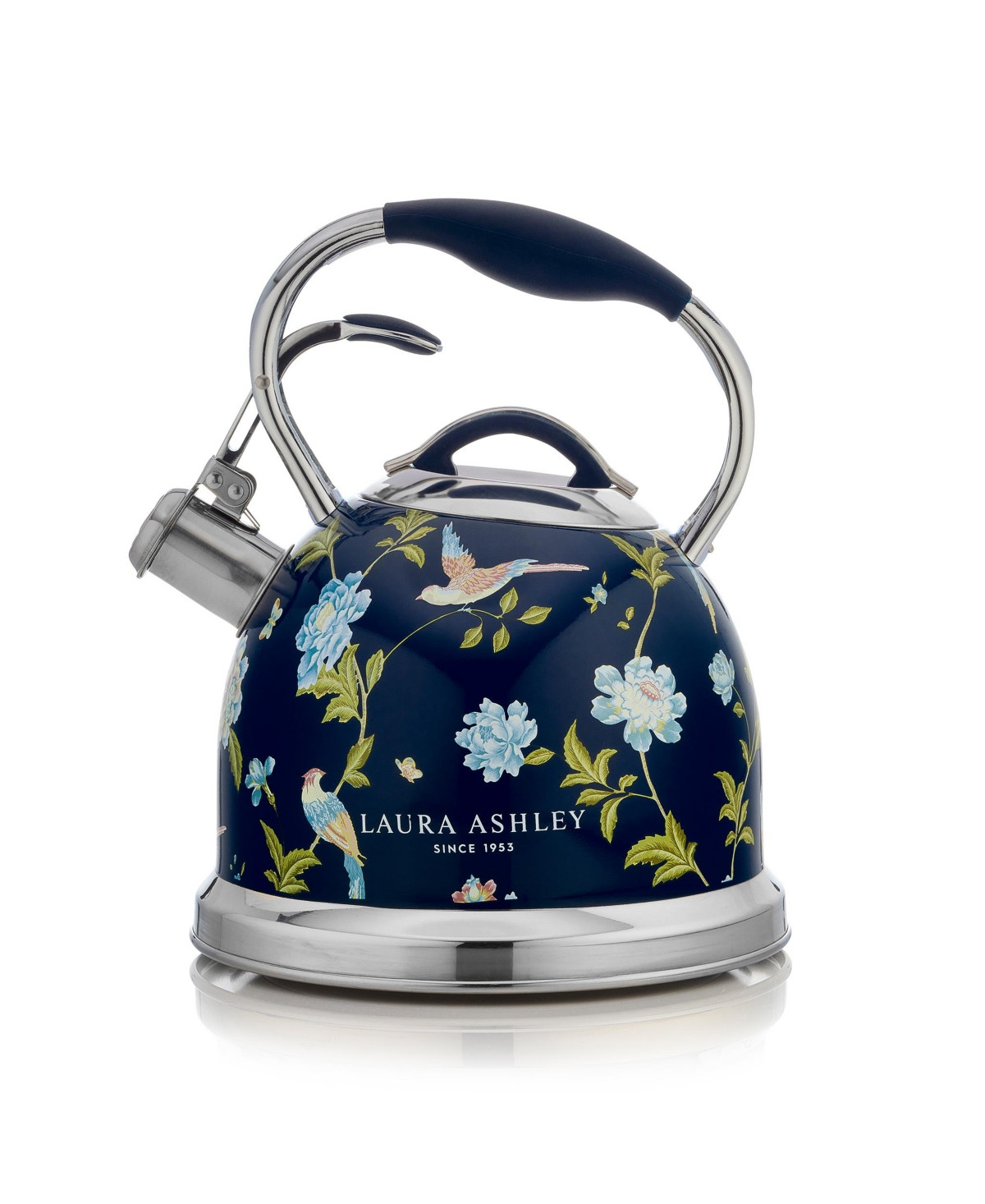 Laura Ashley 10-Cup Navy Stove Top Kettle - Blue | Macy's