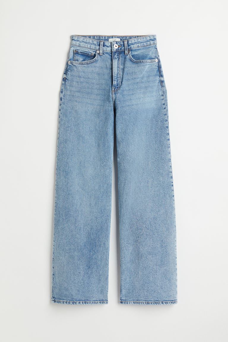 Wide High Jeans - Light blue - Ladies | H&M US | H&M (US + CA)