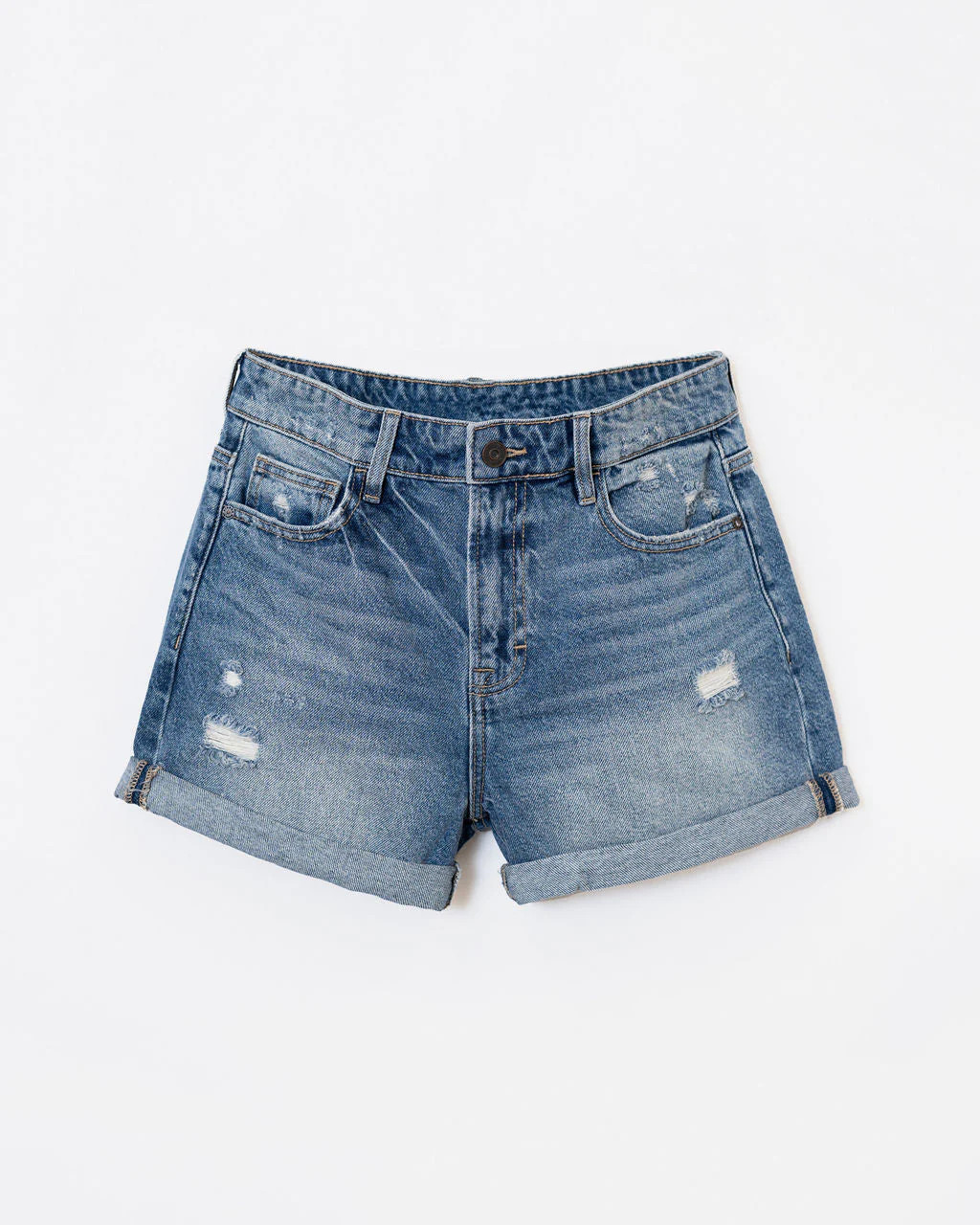 James High Rise Distressed Boyfriend Jean Shorts | VICI