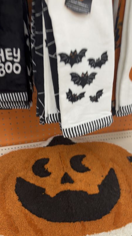 Jack o lantern - pumpkin bath mat and hand towels at target 

#LTKSeasonal