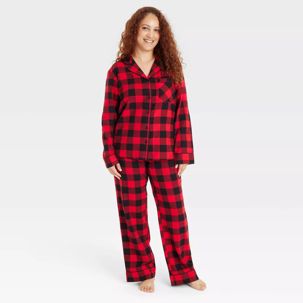 Women's Buffalo Check Flannel Matching Family Pajama Set - Wondershop™ Red | Target