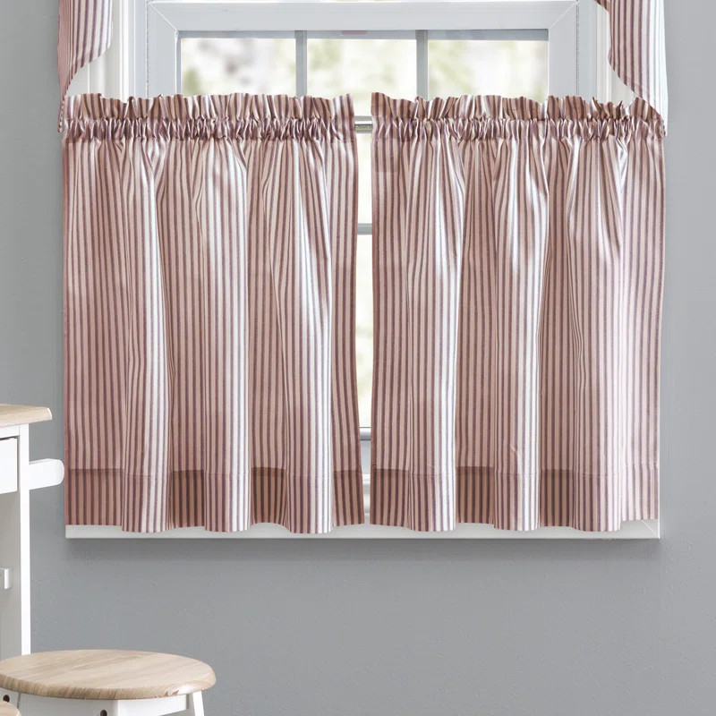 Gracie Oaks Charis Tiers Cafe Curtain "& Reviews" | Wayfair | Wayfair North America