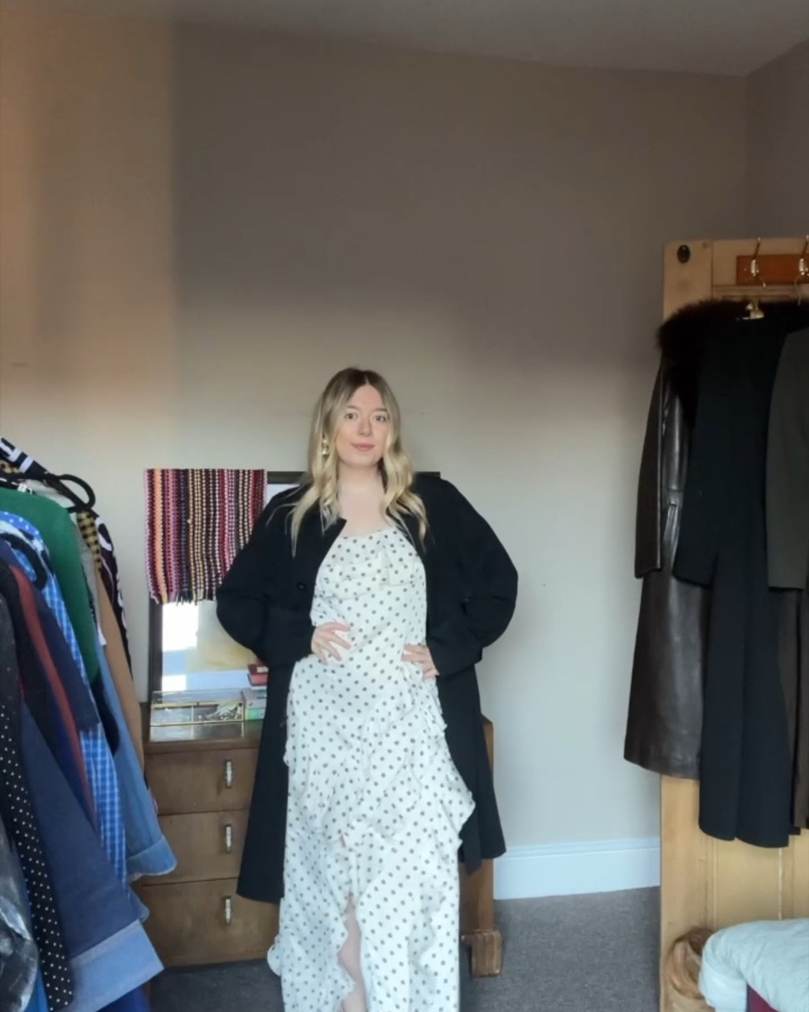 I’m lasting all night in these heels ❤️ #grwm #birthdayoutfit #heelsoutfit #redheels 