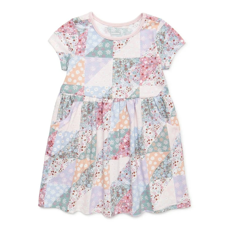 Garanimals Toddler Girls Skater Dress with Pockets, Sizes 12M -5T | Walmart (US)