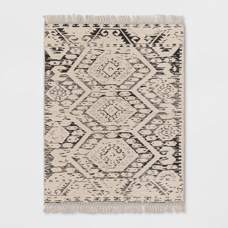 Tapestry Woven Outdoor Rug Charcoal Gray - Opalhouse™ | Target