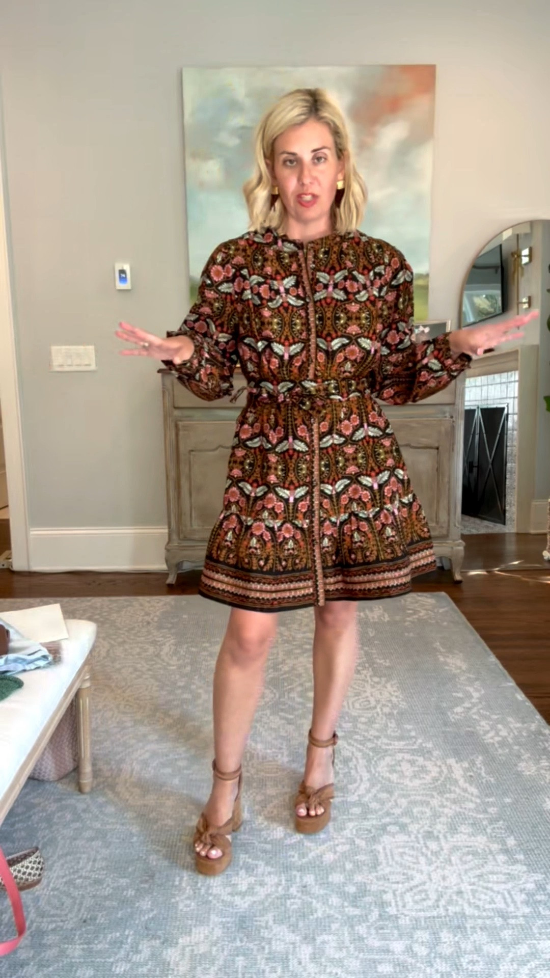 The colors of this dress are stunning! Avara for the win!! 
Sizing:
Dress - small
Heels - 8 tts 

Codes:
Avara - mixandmatch15
Allie + Bess - Catherine20

#LTKOver40 #LTKSeasonal #LTKdayinmylife