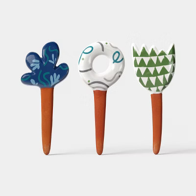 3pc Ceramic Decorative Garden Stakes - Threshold™ | Target