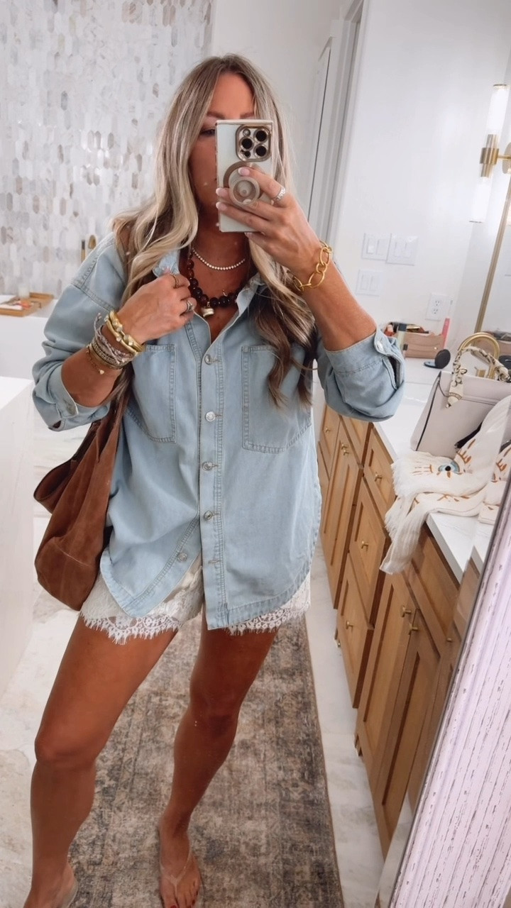 Back to school outfit. Wearing large in shorts with lace detail and denim too. . Vacation outfits beach. Scarf. Lace hem pants. Tube top. Summer outfit. Family photos outfits. Summer vacation. NSale. Nordstrom. NSale. Nordstrom anniversary sale. Set fits true to size. Sized up to a large. Travel outfit. Beach outfit. Linen pants. Skirt fits true to size. Graduation dresses. Graduation outfit. Wedding guest dress. Summer wedding guest. Vacation outfits. Resort wear. Summer outfits. Workwear. Mother’s Day outfit. All fit true to size. Workout outfits. Summer outfits. Madewell looks for less. Walmart fashion. 
Travel outfits. Memorial Day weekend outfit. July 4th outfits. Lake outfit. Shorts. Alo looks for less. Athleisure. Walmart. Walmart fashion. Springoutfits 2036. Workout. Sports Lon outfit. Lululemon. Freee people. Sized up one size to large in the romper for this comfy fit. White button down. Shorts. . Travel outfits. Spring fashion. 2026. Aerie. Plus
 size fashion. Vacation outfit. Spring outfits 2026. Sports outfit. Spring outfits 2026. Spring fashion. Easter. Jumpsuit. Romper.

#LTKmomlife