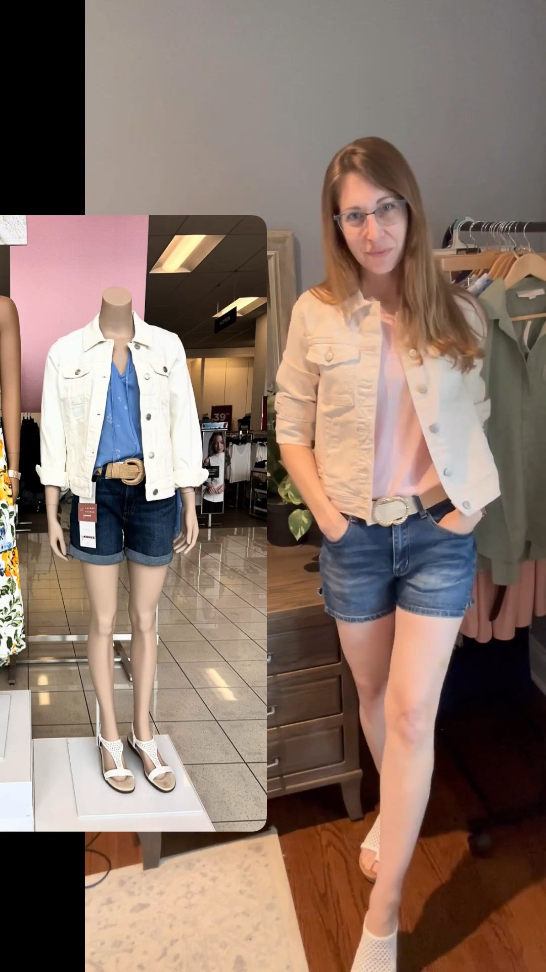 Lots of thought goes into those mannequins on display. Use them for inspiration as you look for similar pieces in your closet. Then, shop for any “holes” or missing items your wardrobe could use. 

Mannequin was on display @kohls 
I’ve tagged as many items as possible, in case there’s a piece you really love. PS - I think the denim shorts I linked are exact, but I’m not 100% positive.

Summer outfits
Spring outfits 2026


#LTKootd #LTKOver40