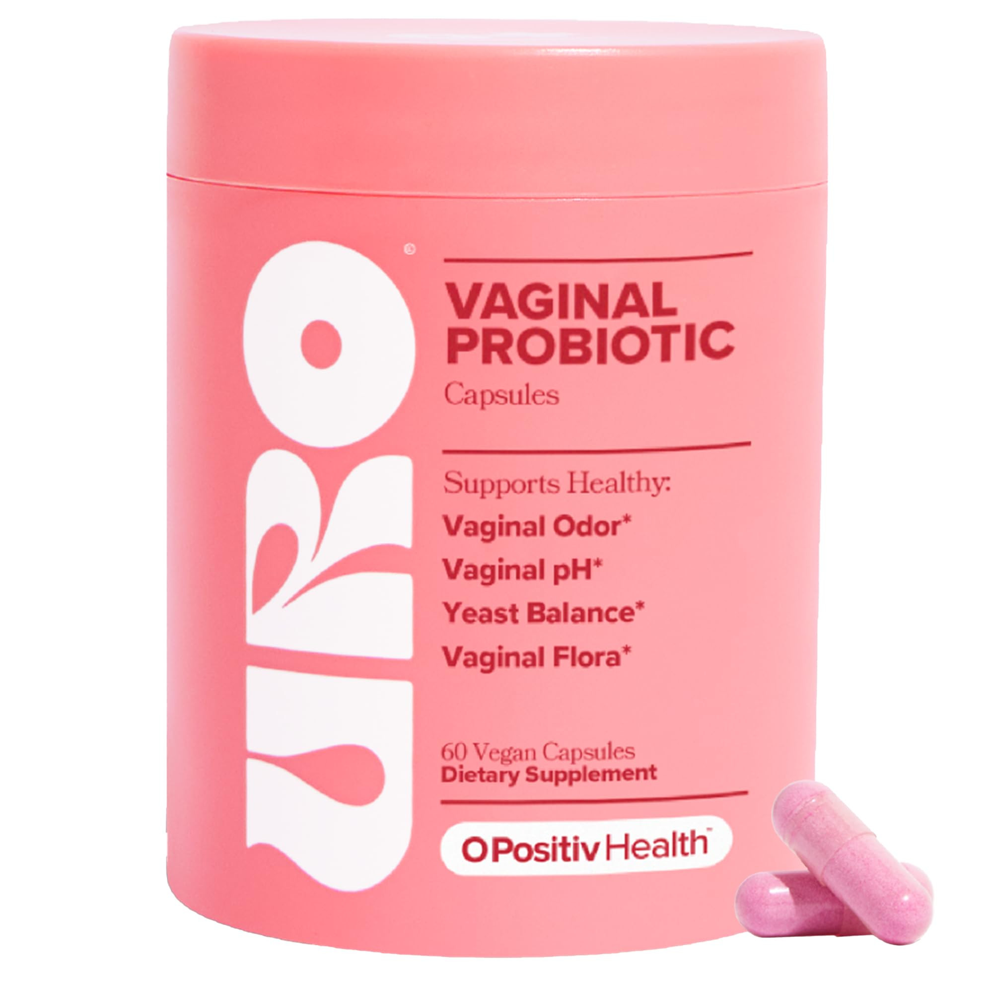 O Positiv URO Vaginal Probiotics for Women pH Balance with Prebiotics & Lactobacillus Probiotic B... | Amazon (US)
