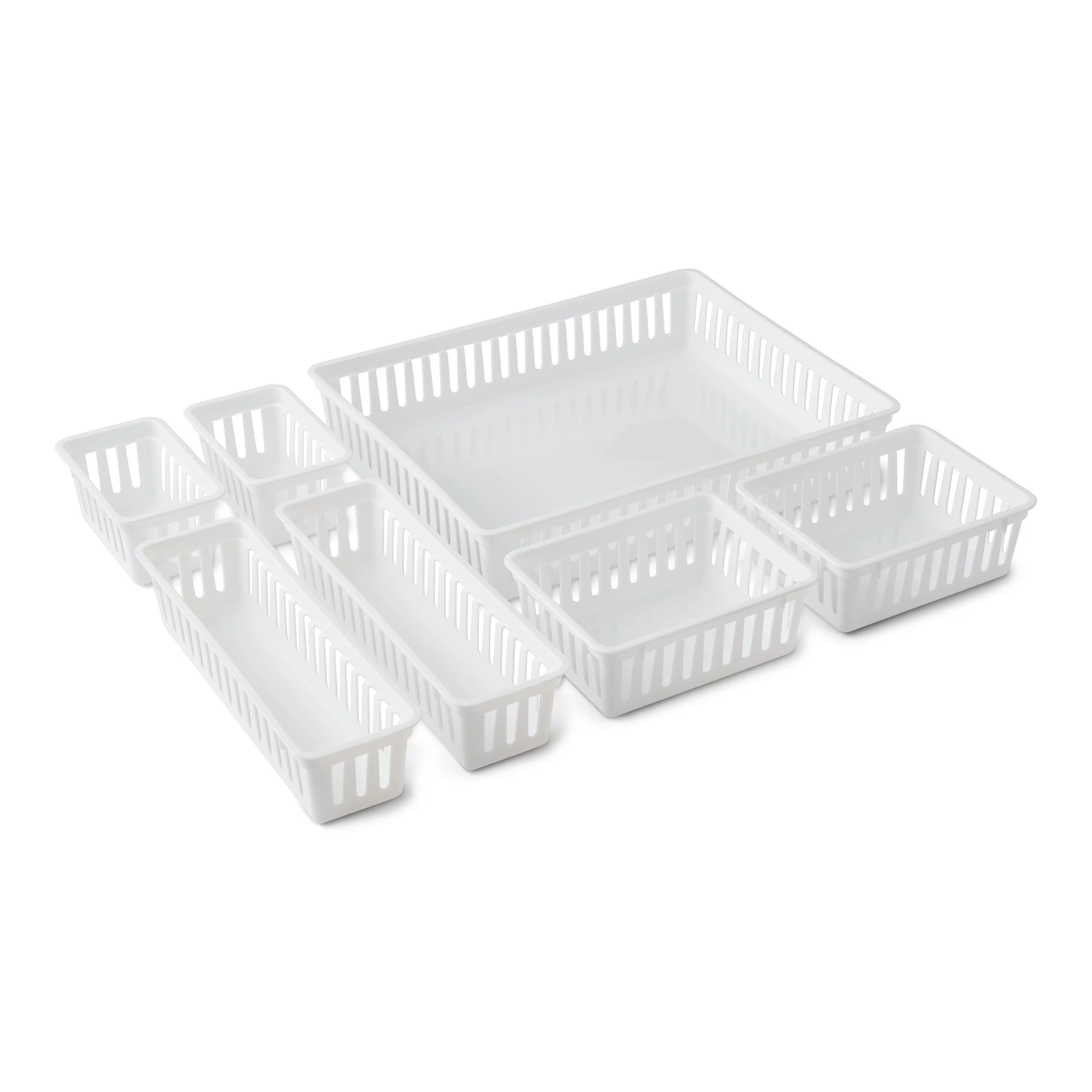 Mainstays Set of 7 Drawer Storage Organizer Bins | Walmart (US)