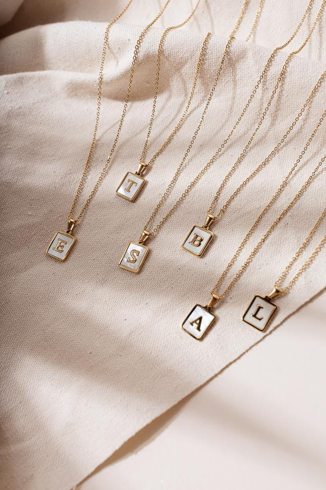 Pearl Initial Necklace - FINAL SALE - böhme | Böhme US
