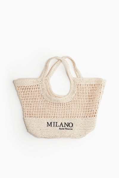 Embroidered straw shopper | H&M (UK, MY, IN, SG, PH, TW, HK)