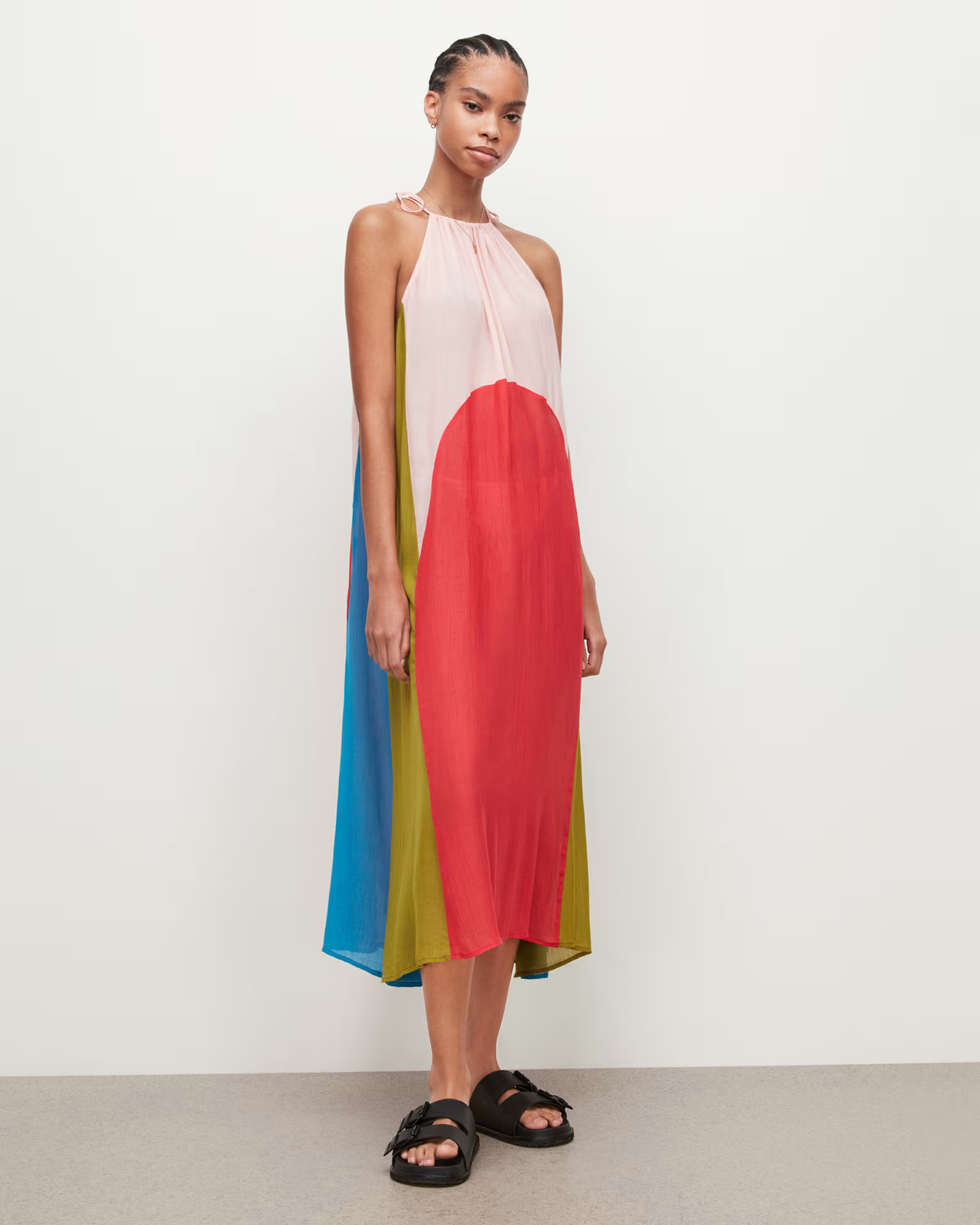 Aida Color Blocked Maxi Dress | AllSaints US