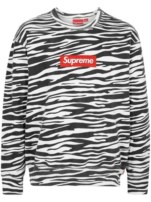Supreme Box Logo crew-neck Sweatshirt | Black | FARFETCH CA