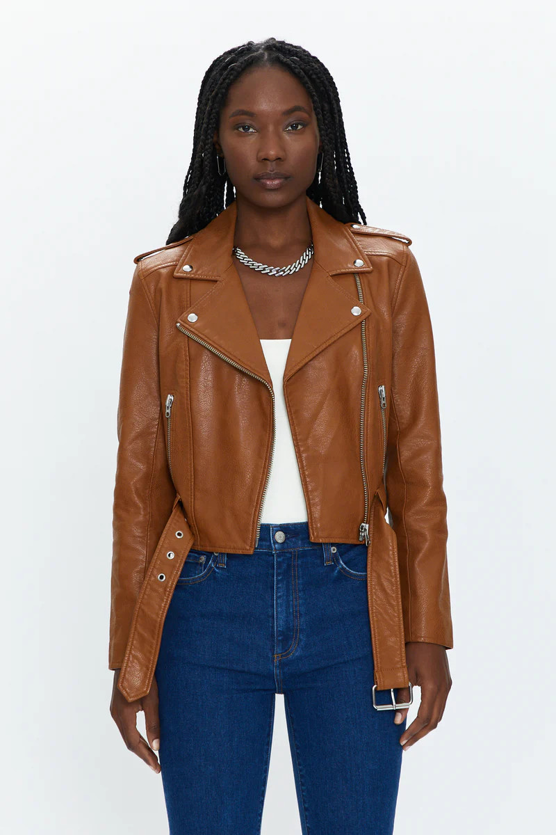 Tracy Moto Jacket - Cognac | Pistola Denim