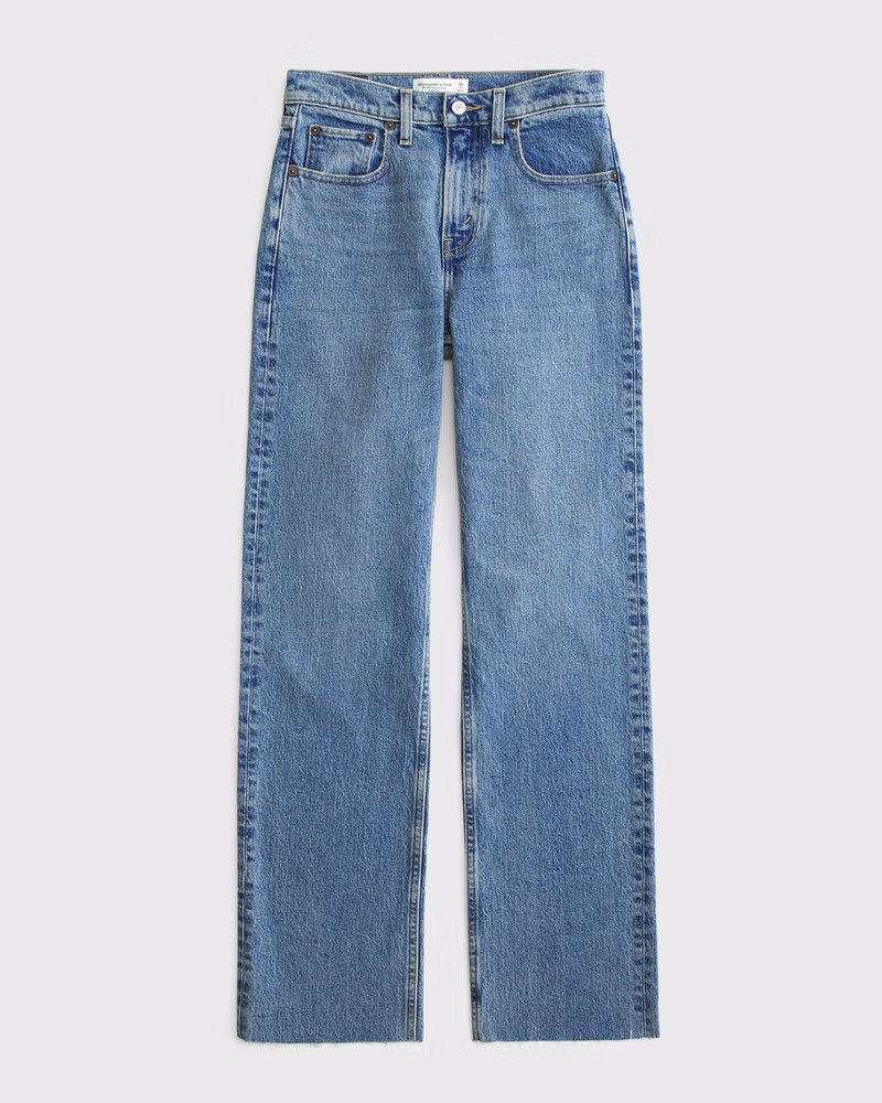 Curve Love High Rise 90s Relaxed Jean | Abercrombie & Fitch (US)