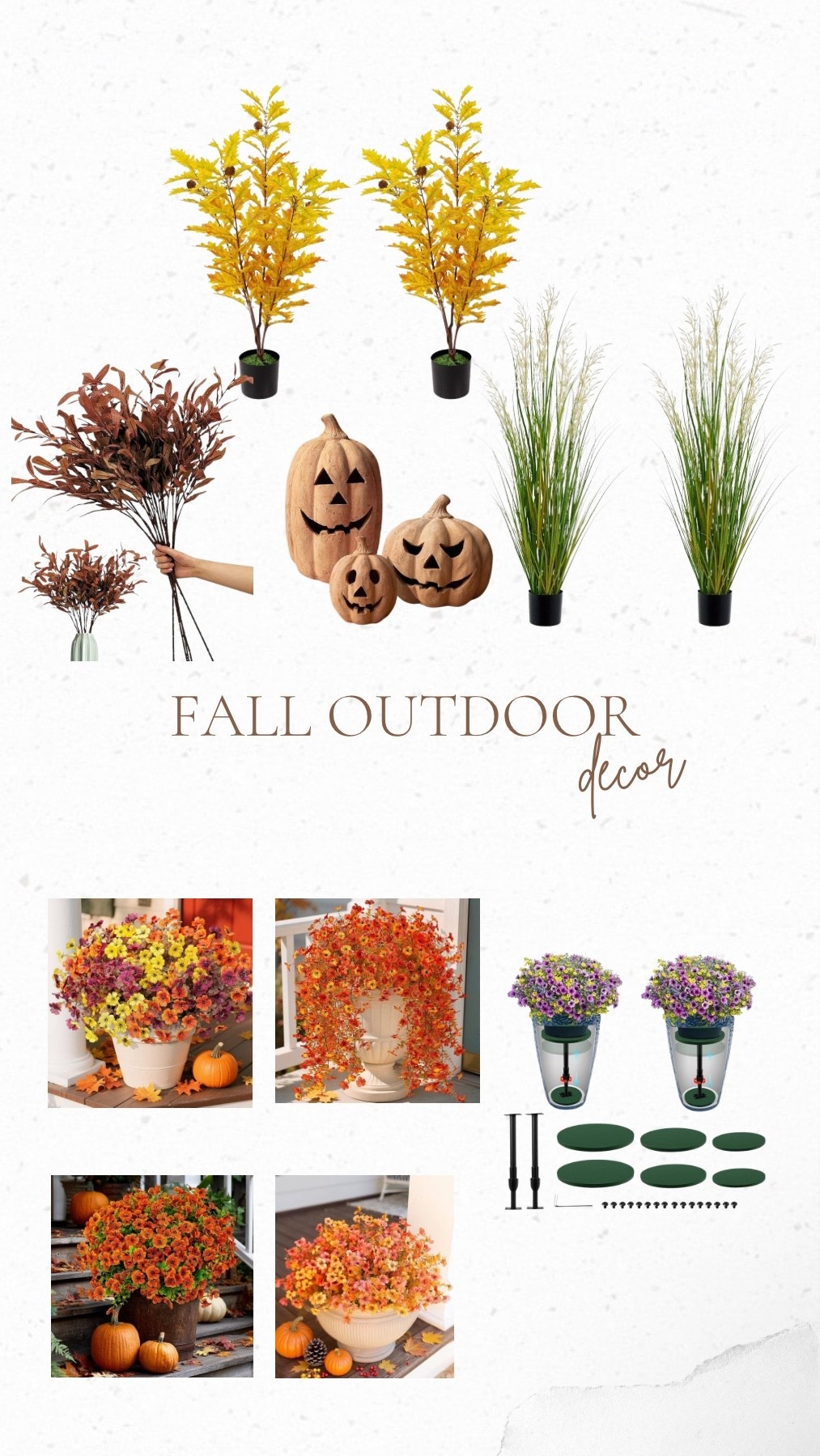 Love this fall decor for the front porch. It’s all faux flowers and plants that saves you money every year! #falldecor #outdoorplanter #fauxplant #porchinspo

#LTKHome #LTKSeasonal