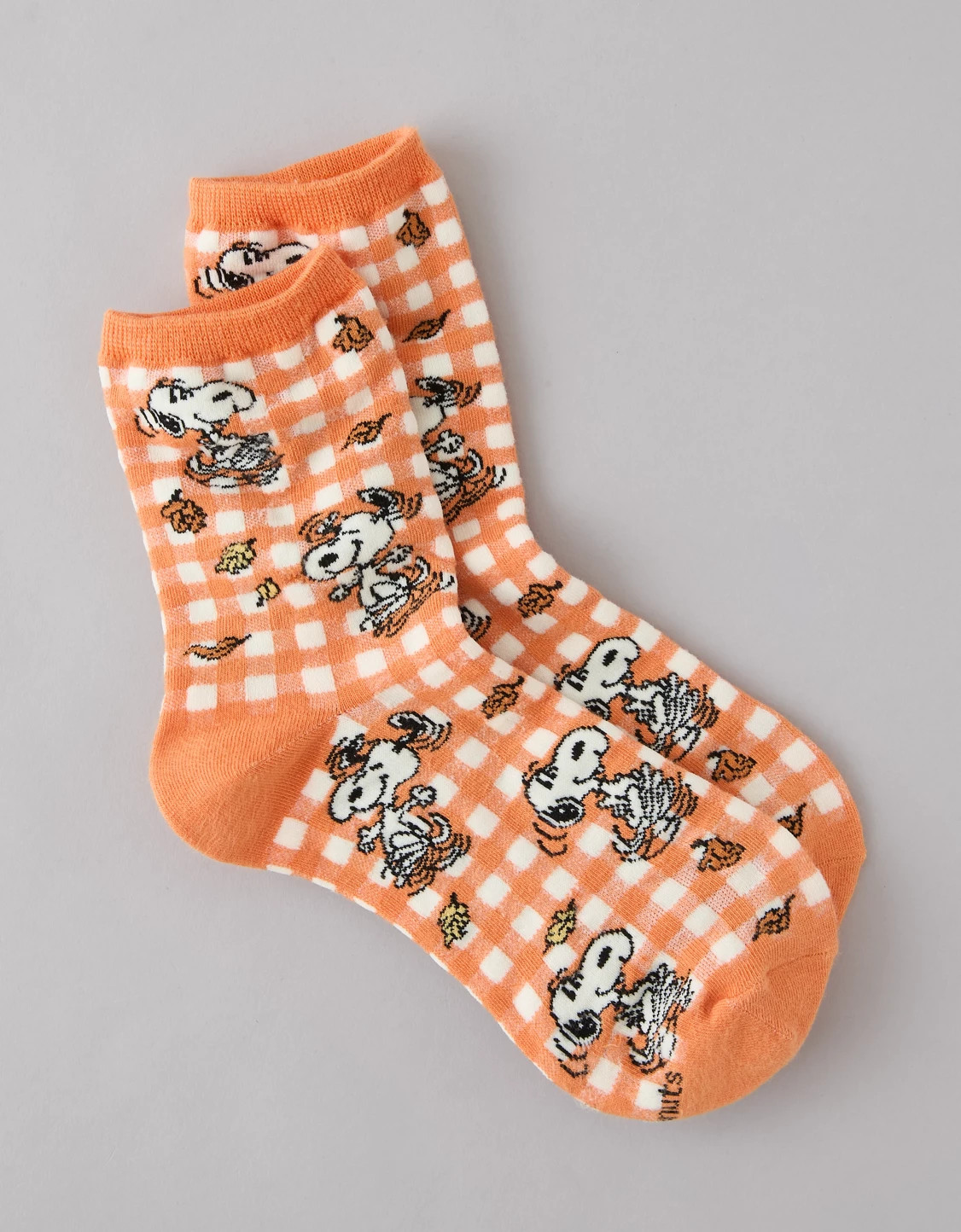 AE Snoopy Cropped Crew Socks | American Eagle Outfitters (US & CA)