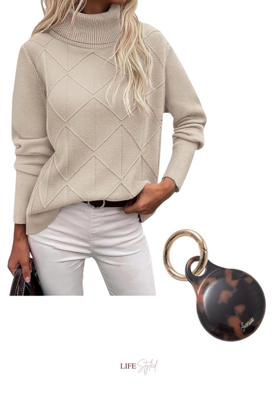 Women's Turtleneck Sweater Fall Winter Long Sleeve Chunky Knitted Trendy Pullover Tops AND Cases for Apple AirTags with Gold Carabiner - AirTag Hard Cover Protective Case - Airlag Holder Keychain | Tortoiseshell Print | Brown Tort. Christmas wishlists are done, and these are at the top of my watchlist for Black Friday and Cyber Monday deals. 🙏🎄

#LTKCyberWeek #LTKootd #LTKGiftGuide