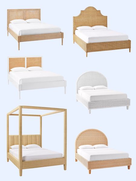 The prettiest beds made out of wicker, rattan, and cane that are on sale. 

#LTKsalealert #LTKhome