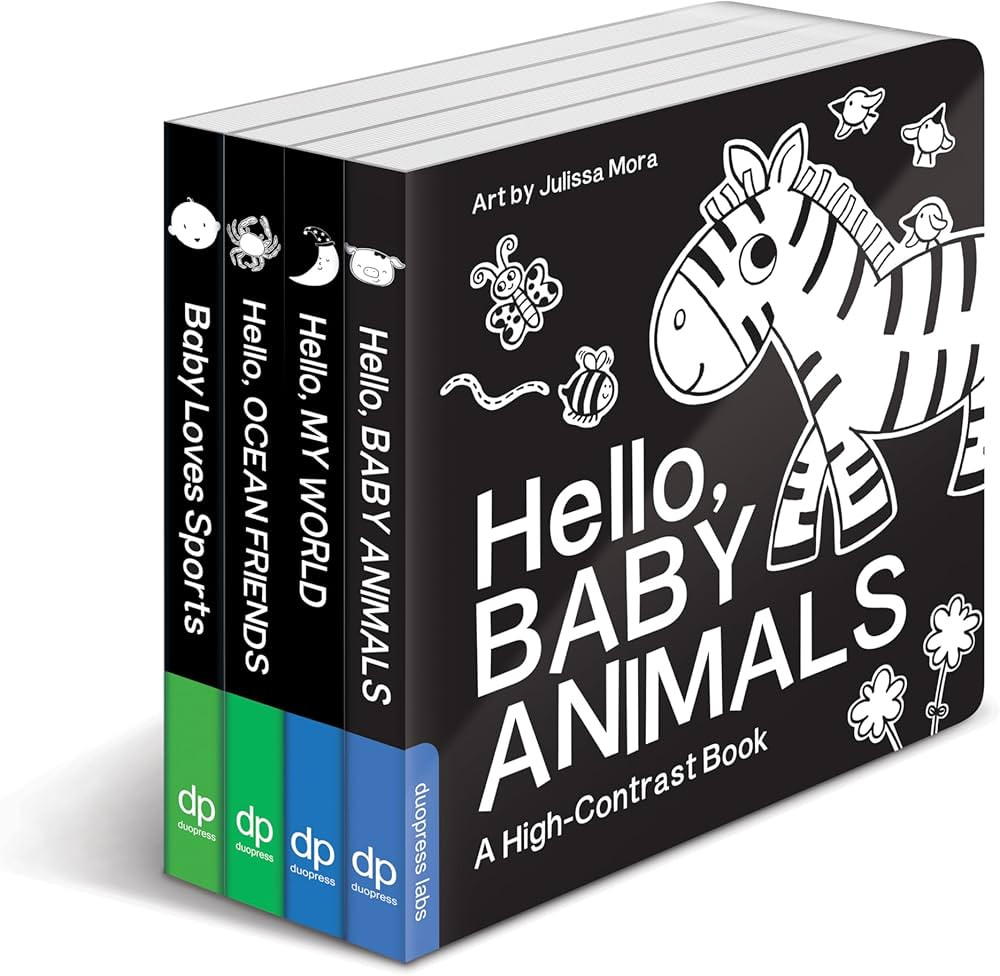 High Contrast Baby Book Set: 4 Board Books for Newborns | Amazon (US)