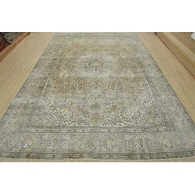 Monissa One-of-a-Kind 10'1'' X 12'11'' 1970s Wool Area Rug Beige | Wayfair North America