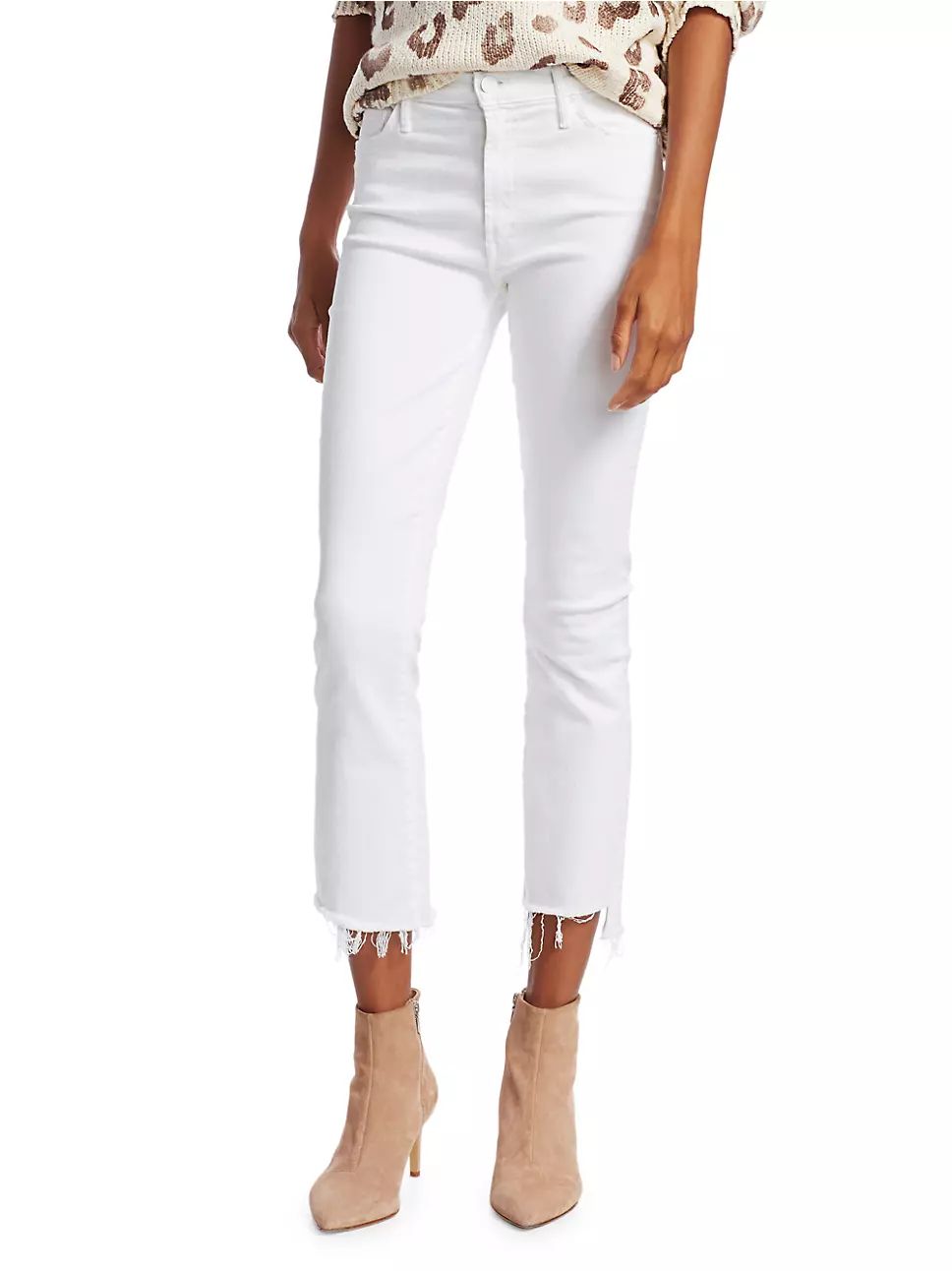 The Insider High-Rise Step Frayed-Hem Stretch Boot-Cut Jeans | Saks Fifth Avenue