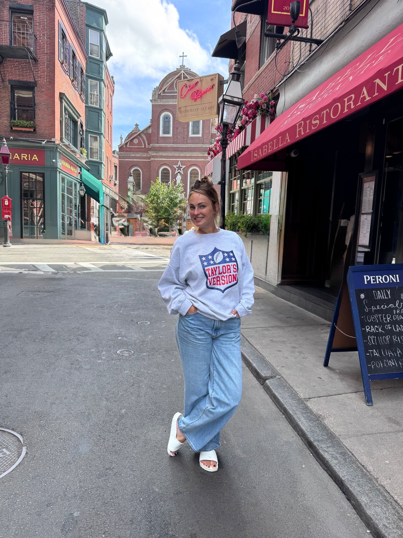 Game Day fit 🏈  

Jeans are Artizia - in color 7 Yrs Bleu Taboo

The sweatshirt was a gift from my bff - can find the exact but linked a few on Etsy 

#LTKActive #LTKSeasonal #LTKU