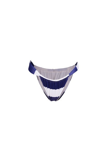 Ruched Bottom (Navy Cream Stripe) | SAME