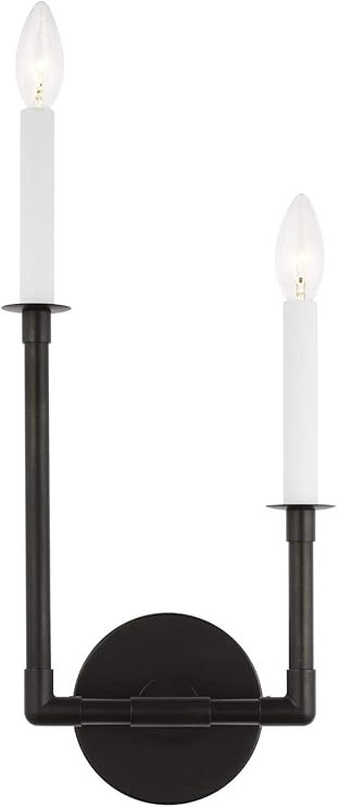 Generation Lighting CW1102AI Generation Lighting CW1102 Bayview 2 Light 18" Tall Bathroom Sconce ... | Amazon (US)