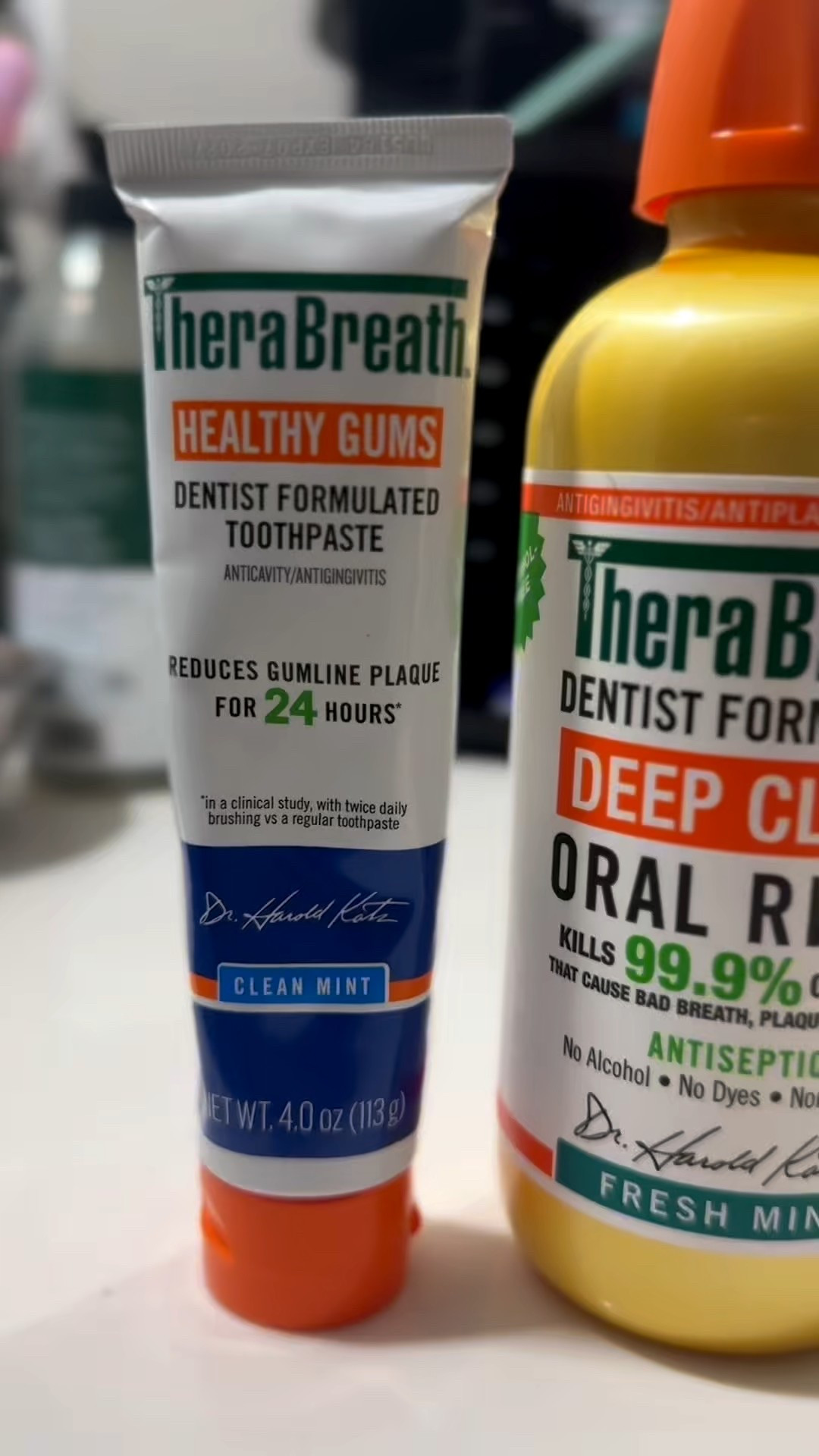 Therabreath healthy gums toothpaste and deep clean oral rinse 

#LTKBeauty #LTKHome