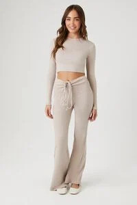 Ruched Drawstring Flare Pants | Forever 21 | Forever 21 (US)
