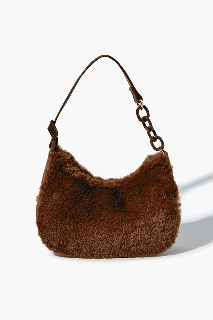 Plush Faux Fur Baguette Bag | Forever 21