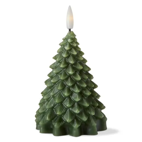 tag Pine Tree LED Flameless Candle - Small Christmas Decor in Green at Nordstrom | Nordstrom