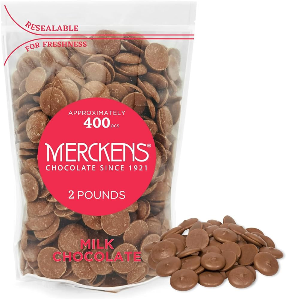 KIDU Milk 2 Pound Merckens Chocolate Melts - Melting Chocolate Candy Melts - Milk Chocolate Melti... | Amazon (US)