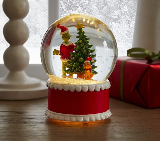 Dr. Seuss's The Grinch™ Light-Up Snow Globe | Pottery Barn Kids