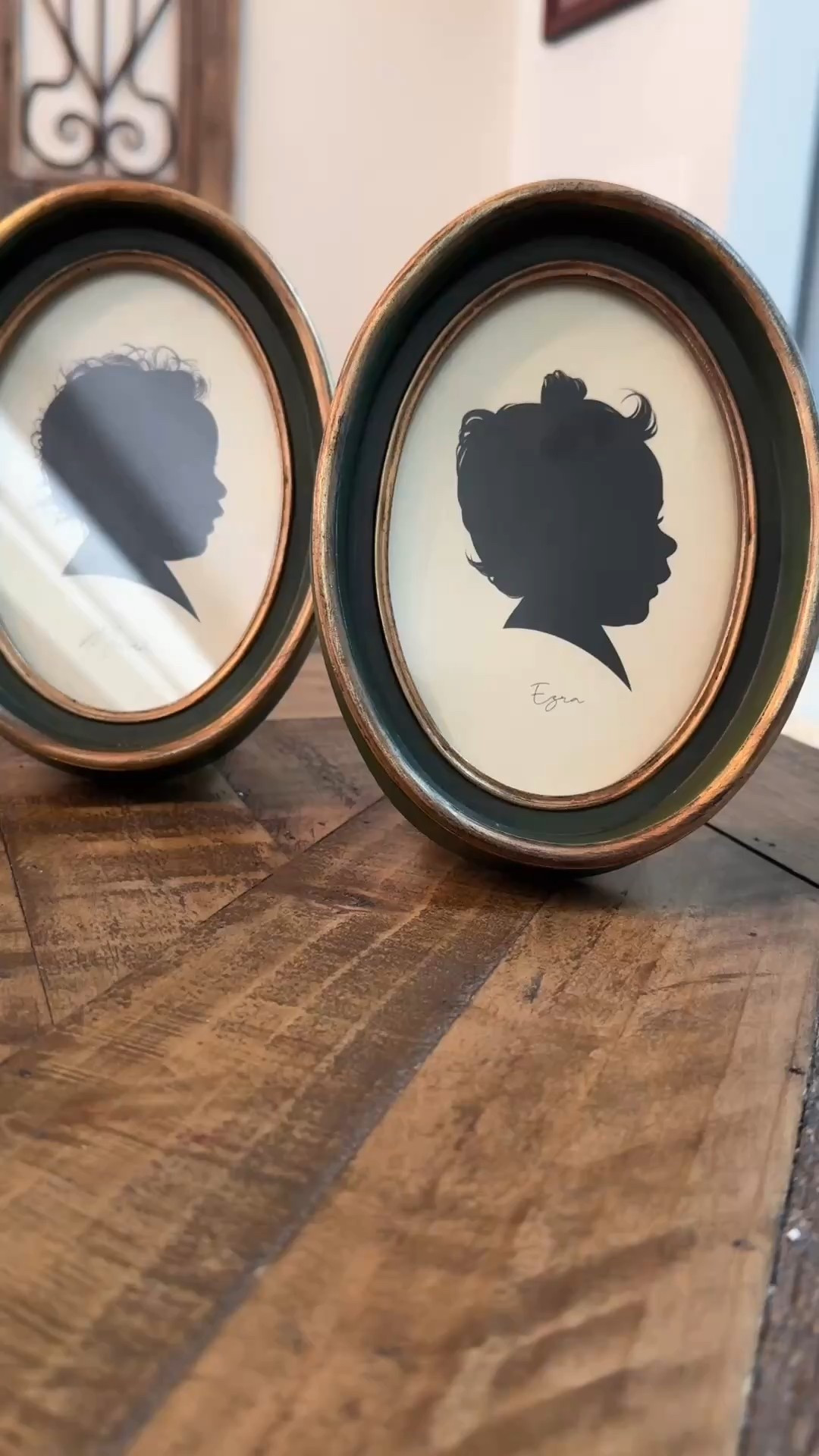 Our home just got a little more special with these custom silhouettes of the boys 😍 The frame is stunning and great quality (comes ready to hang or set on a surface | several color and size options available). I ordered the silhouettes off Etsy and had them printed  out at FedEx on faux antique paper for the perfect vintage touch 🤎

#LTKGiftGuide #LTKHome