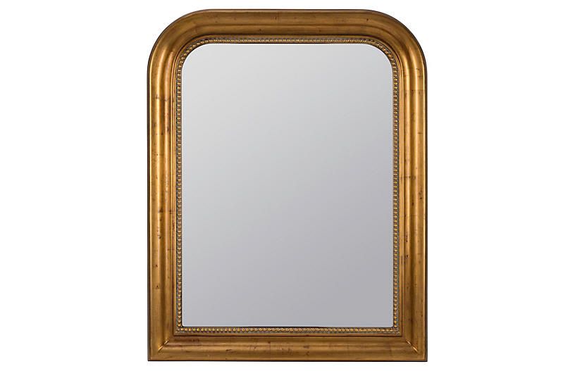 Mason Wall Mirror, Antiqued Gold | One Kings Lane