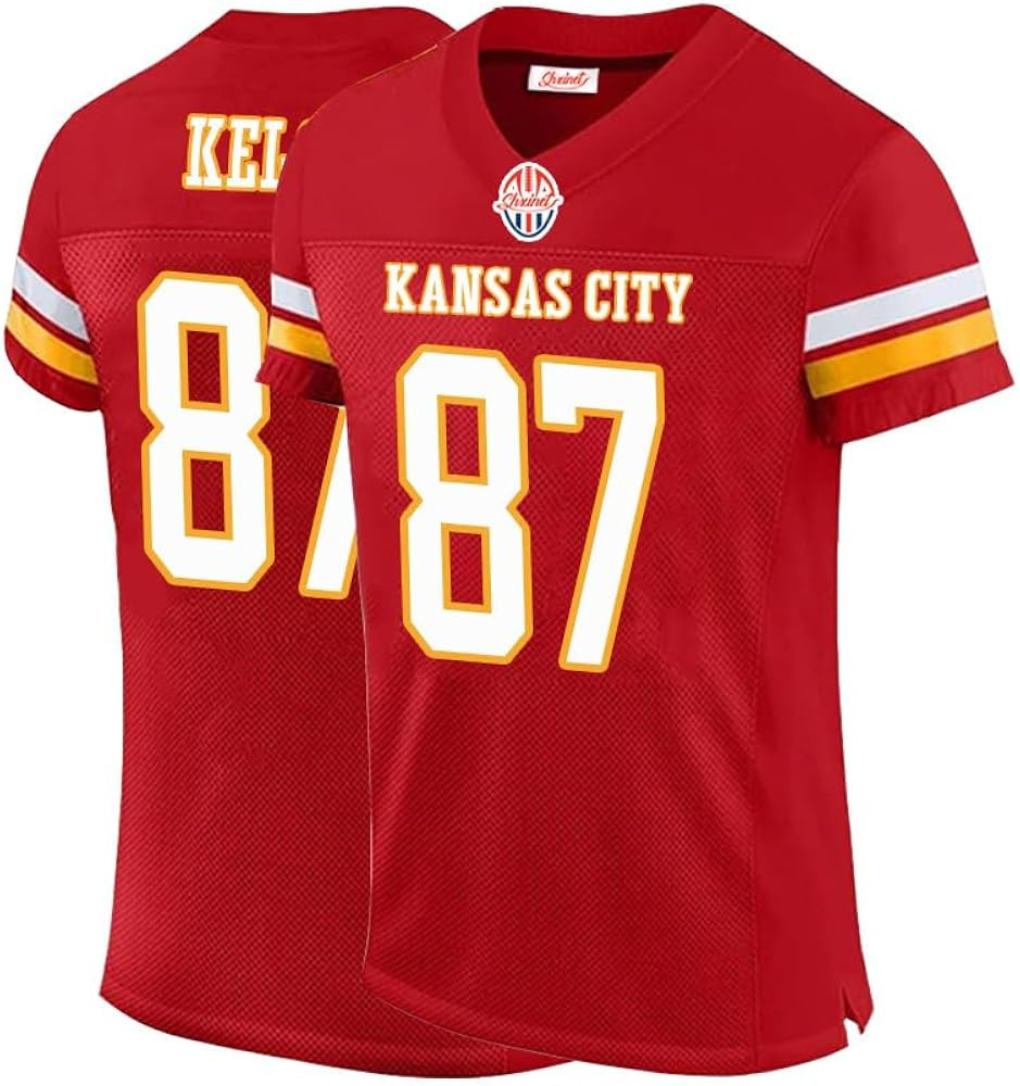 Mens/Youth Kansas City Red Football Stitched Jerseys | Amazon (US)