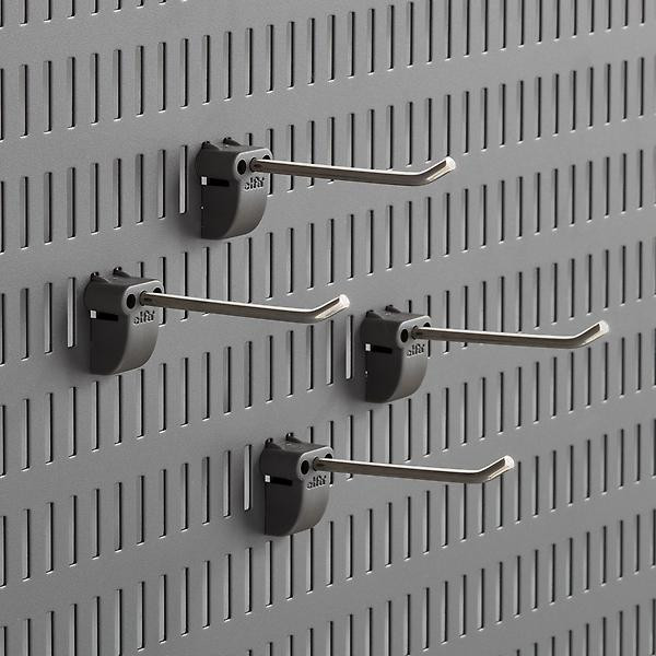 Garage+ by Elfa Long Straight Pegboard Hooks Pkg/4 | The Container Store