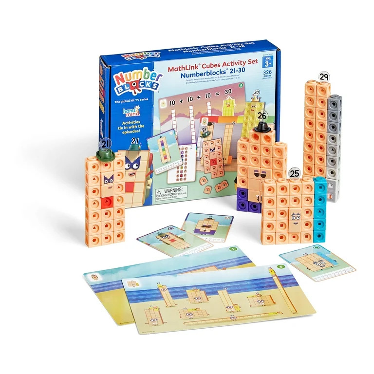 hand2mind MathLink Cubes Activity Set Numberblocks 21-30, Educational Math Games for Kids | Walmart (US)