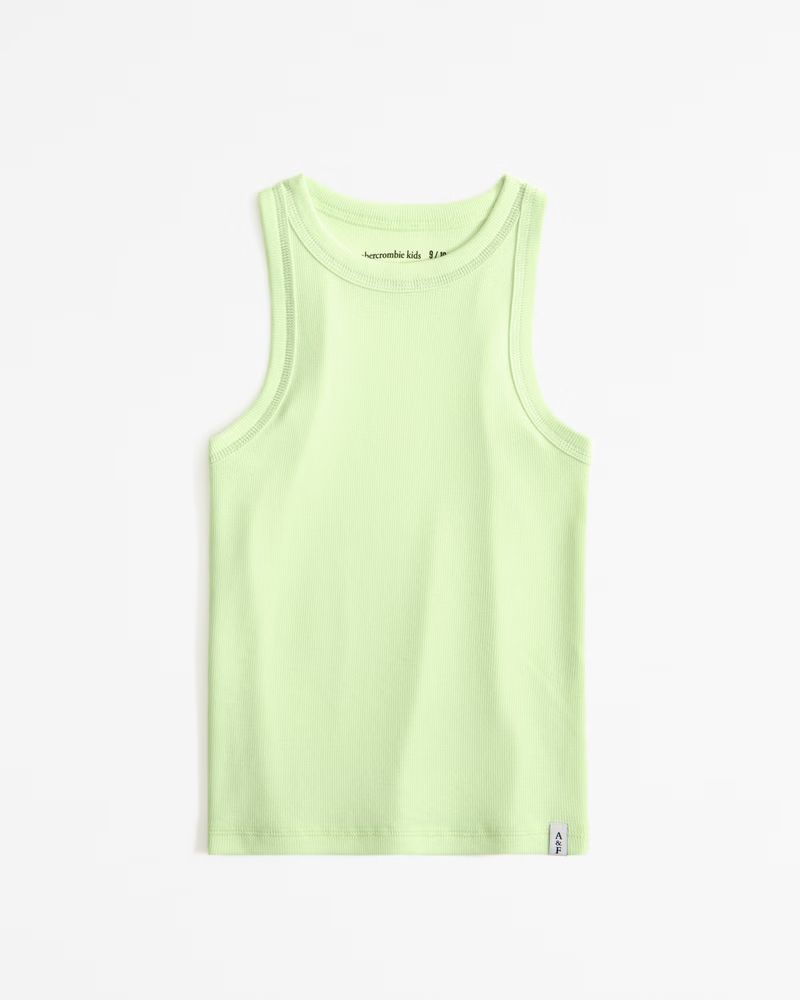 essential high-neck rib tank | Abercrombie & Fitch (US)