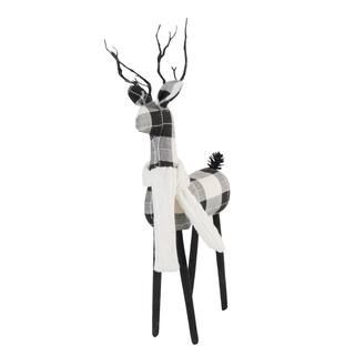 21" Black & White Deer Winter Woodlands Décor Tabletop by Ashland® | Michaels Stores