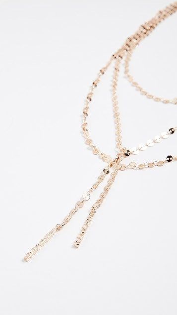 Amber Layered Y Chain Necklace | Shopbop