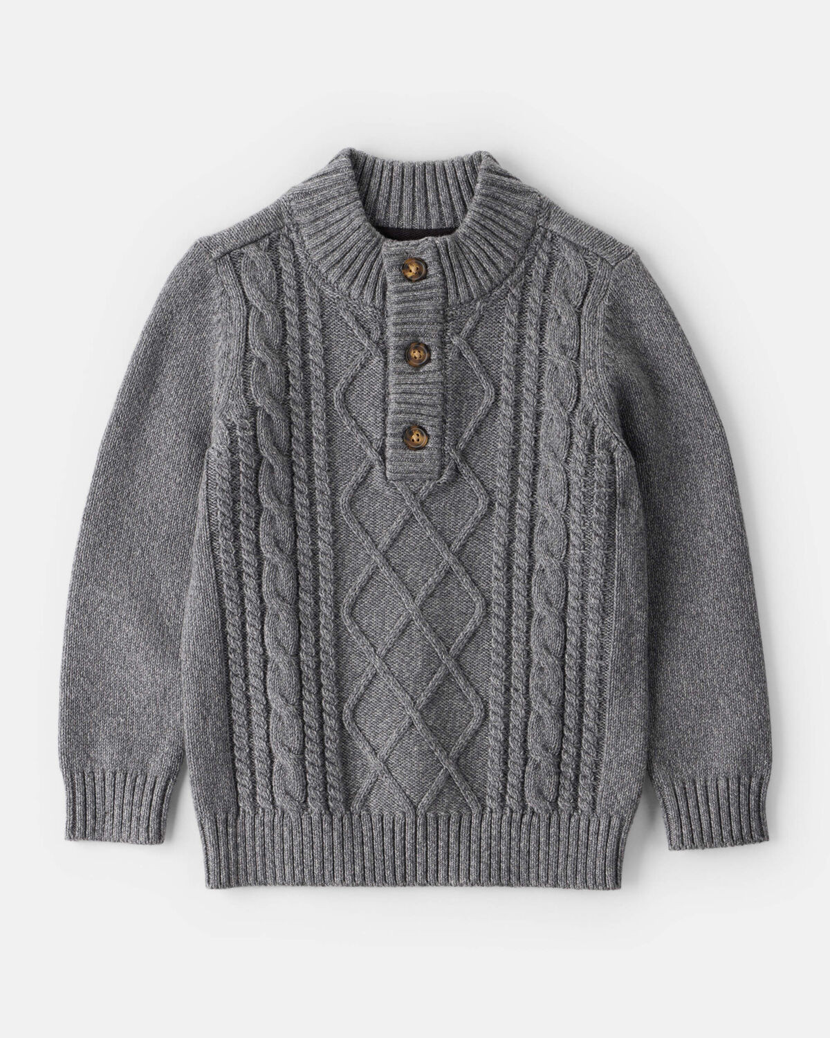 Toddler Boy Cable-Knit Long-Sleeve Sweater - GreyWrite a review | Carter's Inc