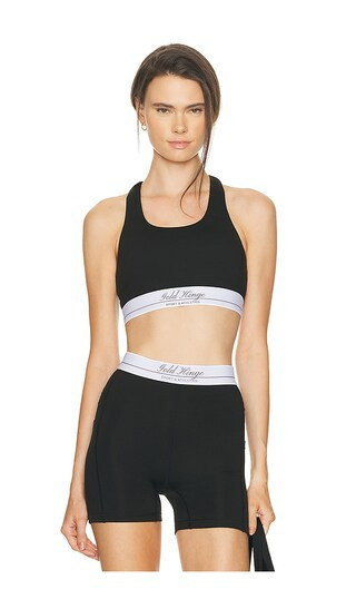Gold Hinge Motioncloud Sports Bra in Black. - size L | Revolve Clothing (Global)