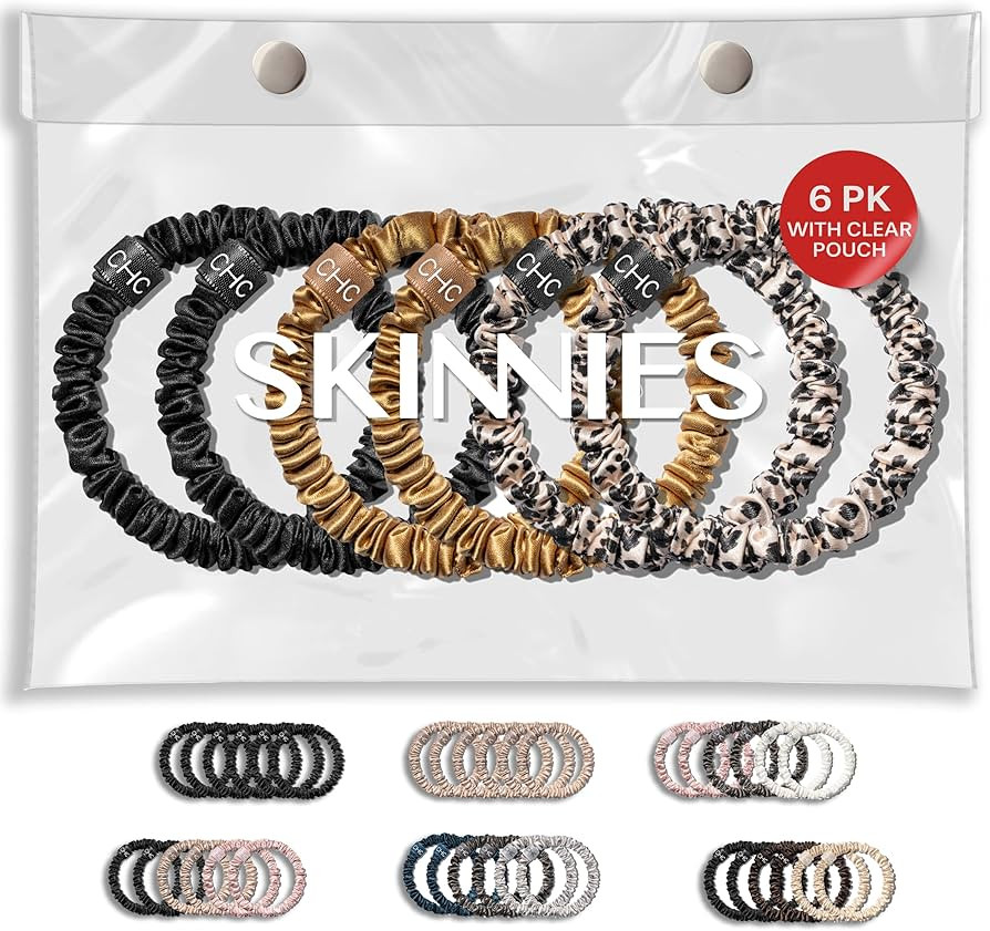 SUNDAYSILKS™ Luxurious Mulberry Silk Scrunchies for Women & Girls | No-Slip, Silky Hair Ties fo... | Amazon (US)