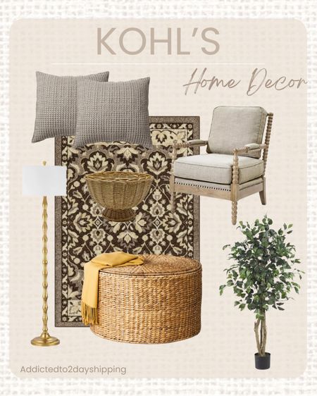 KOHL’S- Home Decor

Home decor, neutral home, waffle texture accent pillow, brown and cream pattern rug, washable rug, silk ficus tree, wicker storage coffee table, floor lamp, gold and cream floor lamp, accent arm chair



#LTKhome #LTKfindsunder100 #LTKfindsunder50